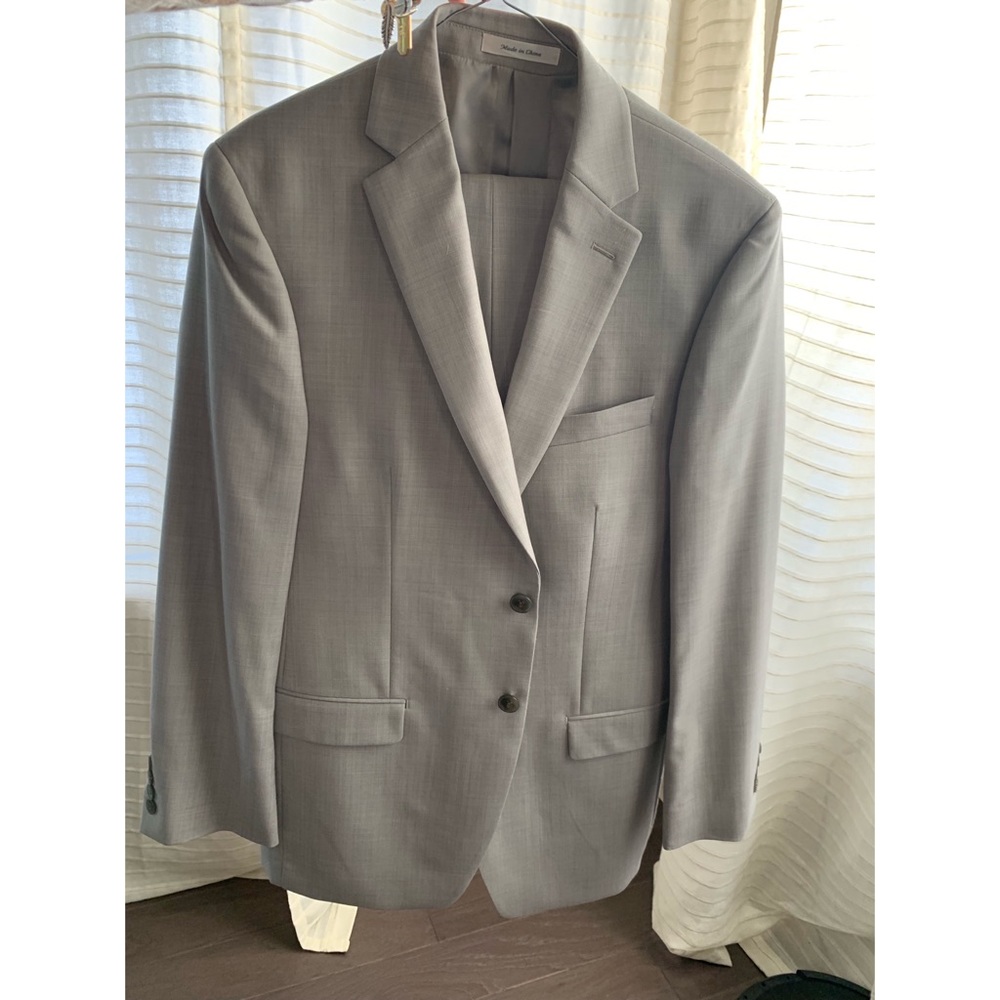 Calvin Klein Suit Set (jacket and pants) grey.